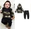 Baby Girls Clothes Boy Camo Striped Hoodie Pants Suits Floral Flowers Clothing Sets Long Sleeve INS Letter Coat Pant Outfits 23 Color D6776