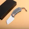 Coltello chiudibile a 2 colori con manico 440C Lama Tanto per affilatura a mano G10 Maniglia Coltelli pieghevoli tascabili EDC Coltello regalo