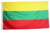 Bandiera personalizzata 3x5 ft Lituania 90x150 cm Giallo Verde Rosso Poliestere 100D Grandi bandiere lituane Banner Bandiera nazionale del paese stampato in poliestere