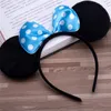 6 Color Girls hair accessories Mouse ears headband Children hair band Baby kids cute Halloween Christmas cosplay headdress hoop JF8505145