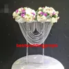 Ny stil Kina Supply Metal Acrylic Dekorativ Ljusstake Bröllopsfest ljushållare med akrylkristall Best0997