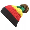 Fashion-Rasta Slinky Beanie Berretto lavorato a maglia Lana Baggy Slouchy Inverno Warmkull Cappelli Cappelli