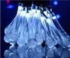 Luci a LED ad energia solare Sfera di cristallo Goccia d'acqua Globo Luci fatate 8 Effetto di lavoro Decorazione da giardino per esterni Luci natalizie 30 LED LT1103