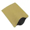 7x10 cm茶色100ピースクラフトペーパーインナーアルミホイルジッパー包装再利用可能な食料品袋ジッパークラフト紙食品貯蔵マイラーポーチ