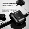 Baseus Glossy Shining Plating Case für AirPods 2 1 Tragbare Kopfhörer-Schutzhülle für Air Pods 2019 mit Antilost Sport Hook1038246