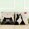 6 colori carino totoro cartone animato gatto cuscino bella federa stampa su un lato personalizzabile biancheria per la casa camera da letto divano federa DH0572