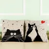 6 kleuren schattige totoro cartoon kat kussen lovely kussensloop Eenzijdige afdrukken aanpasbare thuis linnen slaapkamer sofa kussensloop DH0572