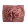 15456 Nouvelle Europe Bébé Filles Large Bandeau Enfants Élastique Fleur Bandeau Enfants Bandanas Florals Head Band Bonbons Couleur Cheveux Accessoire