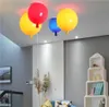 Färg ballong vägglampor taklampa nordiska kreativa barn rum sovrum gång ledmodern minimalistisk säng lampa ca017245c