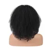 Afro Kinky Curl Koronka Peruka 13 * 4 13 * 6 Lacetal Natural Black 130% 150% Gęstość Ludzkich Włosów Peruki dla kobiet