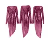 Dames Sequin V-hals Shinny Spleet Jurk Casual Korte Mouw Elegante Boho Fashion Bodycon Avond Dames Midi Jurken