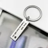 Fashion Keyring Gifts Engraved Drive Safe I Need You Here with Me Key chain Couples Boyfriend Girlfriend Car Accessories