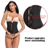 Nowe materiały kobiety urządzenie do modelowania sylwetki lateksowy gorset waist trainer zamek pod biustem szczupły brzuch pas wyszczuplający w talii odchudzanie bielizna modelująca gorset modelujący