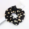 13 Color Women Girls Velvet Dots Leopard Elastic Ring Hair Ties Accessories Ponytail Holder Hairbands Rubber Band Scrunchies Z01