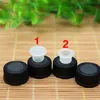 DHL Free 1ml 2ml Small Amber Glass Sample Bottle Vials With Orifice Reducer Black Cap for ejUICE e LIQUID Essential Oils