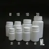 20/30/40/60/80 / 100 ML Plastic Wit Lege Capsule Container Medische Pil Fles met Snoerbestendig Cap Snelle verzending F2003