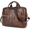 Head Layer Cowhide Saco dos homens Bolsa de óleo de cera de óleo Bag Aktetas Bolso Hombre Bolso Para Ordenador Loters Malette