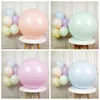 10pcs Macaron Candy Colored 24" Pastel Latex Balloons Party Decoration Festival Wedding Event Wedding Room