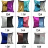 Simple côté Sequin taie d'oreiller Glamour carré taie d'oreiller voiture canapé-lit housse de coussin décor à la maison sirène lumineux oreiller couvre BH2223 TQQ