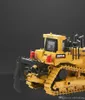 HN Diecast Heavy Duty Bulldozer Alloy Model Toy, Crawler Earthmover, 1:50 Engineering Truck, Ornament Xmas Kid Birthday Boy Gift,Collect,2-2