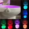 light bowl Motion Activated LED Toilet Night Light Bathroom LED 8 Colors Lamp Sensor Lights Intelligently toilet bowl light Fit An2552