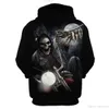 custom color private label tie dye embroidery hoodie fleece streetwear men hoodie printing human skeleton