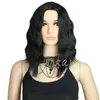 Perucas sintéticas curly curly para mulheres negras Bob Wig ondulado de laço de laço com cabelo bebê fzp183