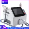 Ny 2in1 360 Magneto-optisk IPL Permanent hårborttagning Q Switched ND YAG Laser Beauty Machine Laser Tattoo Removal IPL Hårborttagning Salon Spa