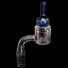 Quartz XXL Thermal P Banger Set with Double Tube XXL Quartz Banger Nail with Bubbler Banger Carb Cap For water pipe dab rig