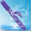 Coelho Vibrador Gspot Massagem Telescópica 360 Graus de Rotação Vibrador Vibrador 36 Contas de Transferência de Velocidade Brinquedos Sexuais para Woman3213579