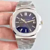 Assista Mens Automatic Relógios Homens Cal.324 azul de Homens Limitada Dial 5711 Platinum Aço 40º PF fábrica Aniversário Eta pulso