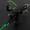 katapult slingert nieuwe stijl laser krachtige jacht outdoor rubberen band tubing pu lederen professionele tactische zak sling shot bal