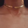 Multi arrow Choker Ожерелье Женщины Двухслойные Ожерелья Ожерелья Ожерелья Ожерелья Ожерелье Флешбон Самолет Ожерелье Плоский Цепчик Chocker на шее Ювелирные Изделия