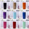 20oz Beer Cups Stainless Steel Car Mugs Large Capacity Double Layer Sports Mugs With lid Baby Feeding Mugs 19 Colors CCA11766-A 20pcs