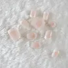 24pcs Branco Rosa francês Falso os pregos acrílicos longos Classical completa Imprensa Artificial em Nails Dicas Padrão Nep Nagels Faux Ongles