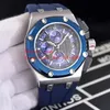 6 Sell The Mens watches 48 mm Offshore 26568 Stainless Steel Case VK Quartz Chronograph Working Rubber Strap Men's Watche305U