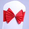 Bow Chair Sashes Wedding Chair Sash Bow Covers for Home Hotel Decor Party Wedding Decoration