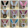 Children Long Rabbit Ear Plush Hair Hoop Candy Colors Sequins Kid Sticks Boy Girls Easter Gifts Cosplay Headwear Props8050442