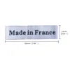 100 pz/lotto Made in France/Italia Etichette di Origine per abbigliamento indumento etichette fatte a mano per vestiti Nozioni di cucito etichetta di cucito