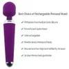 2019 volwassen seksspeeltjes voor vrouw 10 snelheid USB oplaadbare orale clit vibrators voor vrouwen AV-toverstaf vibrator G-spot Massager