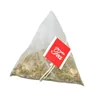 Sachets de thé jetables vides de 6,5 * 8 cm avec des filtres en nylon de pyramide d'étiquette de chaîne de filtres d'infuseur de thé d'herbe pour le thé en vrac IIA22