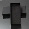 Gros-Pratique Matte Black Gift Box Bijoux Clé Boucle Emballage Petites Boîtes À Bijoux En Carton Avec Mousse Éponge Pad Boîtes À Vendre