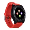 Nyaste Smart Watch Z3 Bluetooth Pekskärm Läderband Armbandsur med kamera SIM TF-kortplats för Android PhonePk Y1 V8 A1