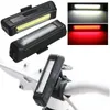 Luzes de bicicleta USB LEDs luz super brilhante lanterna recarregável polímero de lítio bateria 100 lumens carregador