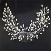 Vestido de novia de la perla de novia hechos a mano del peine del pelo elegante de los accesorios del pelo Nueva Tenedor Cabeza de regalos manera de las mujeres