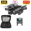 원격 제어 무인 항공기 5G 헬리콥터 GPS 무인 항공기 및 4K 카메라 무인 항공기, HD 4K WIFI FPV Foldable, 사진, 비디오, 무인 항공기