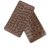 DIY цифровой Силиконовые формы шоколада номера Cake Mold Food Grade студня силикона Mold С Днем Рождения торт украшение LX1906
