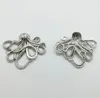 20pcs/Lot Big Octopus Alloy Charm Pendant Retro Jewelry DIY Keychain Tibet Silver Pendant For Bracelet Earrings 35*43mm