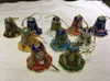 Großhandel 10 Stück atemberaubende chinesische handgemachte Cloisonné-Glocken-Ornament-Anhänger für Weihnachtsdekoration