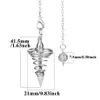 JLN Metal Dowsing Pendulum Balance Reiki Cone Shape Charm Gold Red Copper Platinum Rose Gold Plated Pendant For Divination Meditation